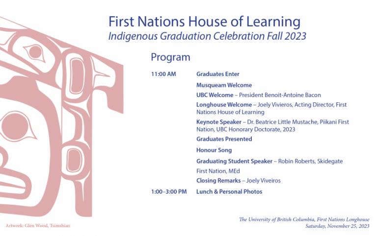Image of the event program.